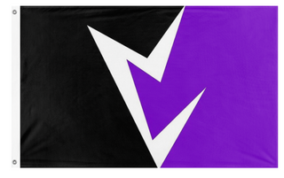 A mockup of the custom flag 'Vril Society flag' on a white background