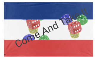 A mockup of the custom flag 'T flag' on a white background