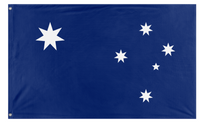 A mockup of the custom flag 'Australian Proposal flag' on a white background
