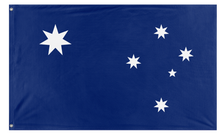 A mockup of the custom flag 'Australian Proposal flag' on a white background
