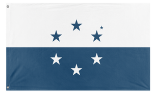A mockup of the custom flag 'Osea flag' on a white background