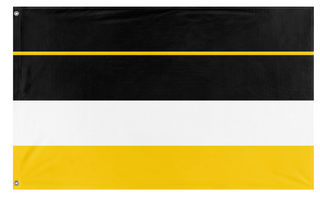 A mockup of the custom flag 'Belka flag' on a white background