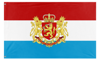 A mockup of the custom flag 'Dutch republic flag' on a white background