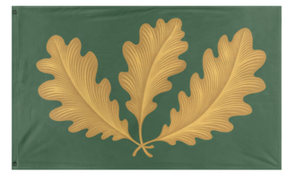 A mockup of the custom flag 'Ranger flag' on a white background