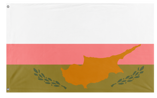 A mockup of the custom flag 'kooooooooooooooooooooooooooooo flag' on a white background