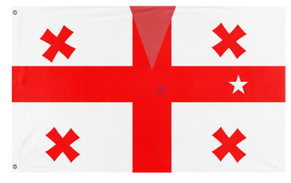 A mockup of the custom flag 'fccht flag' on a white background