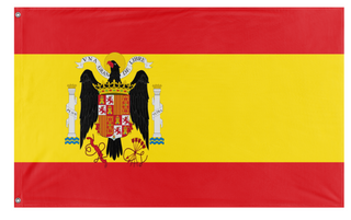 A mockup of the custom flag 'Francoist Spain flag' on a white background