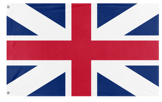 A mockup of the custom flag 'Flag of Great Britain' on a white background