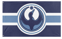 A mockup of the custom flag 'MN_LOON flag' on a white background