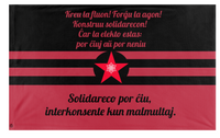 A mockup of the custom flag 'Solidarity  flag' on a white background