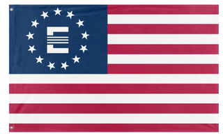 A mockup of the custom flag 'Enclave States of America flag' on a white background