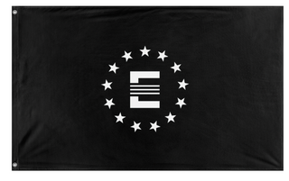 A mockup of the custom flag 'Enclave flag' on a white background