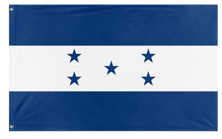A mockup of the custom flag 'Old Honduras flag' on a white background