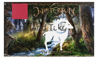 A mockup of the custom flag 'test6 flag' on a white background