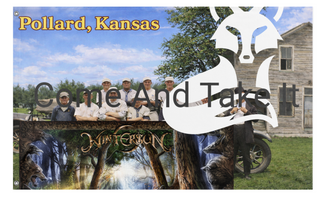 A mockup of the custom flag 'test 3 flag' on a white background