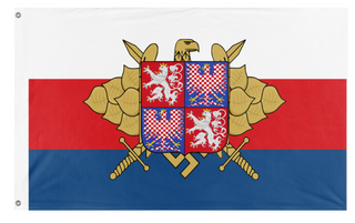 A mockup of the custom flag 'Government Army' on a white background