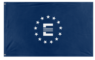 A mockup of the custom flag 'Enclave flag' on a white background