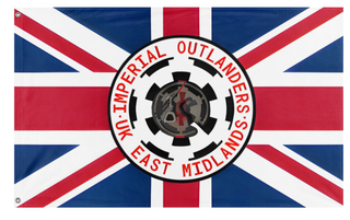 A mockup of the custom flag 'group flag' on a white background