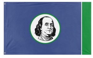 A mockup of the custom flag 'State of Franklin Flag' on a white background