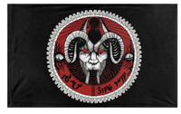 A mockup of the custom flag 'T flag' on a white background