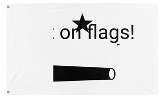 A mockup of the custom flag 'T flag' on a white background