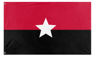 A mockup of the custom flag 'Angora  flag' on a white background