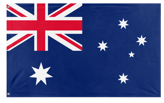 A mockup of the custom flag 'Australia  flag' on a white background