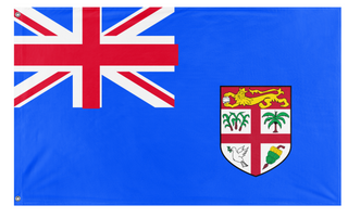 A mockup of the custom flag 'Alberta flag' on a white background