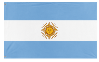 A mockup of the custom flag 'Argentina  flag' on a white background