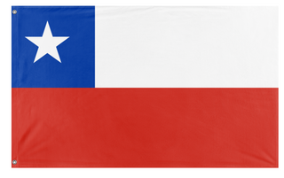 A mockup of the custom flag 'Chile flag' on a white background