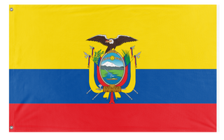 A mockup of the custom flag 'Ecuador  flag' on a white background