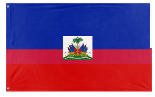 A mockup of the custom flag 'Hati  flag' on a white background