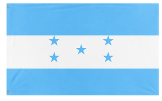 A mockup of the custom flag 'Houndas  flag' on a white background