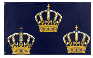 A mockup of the custom flag 'Munster flag' on a white background