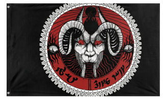 A mockup of the custom flag 'test flag' on a white background