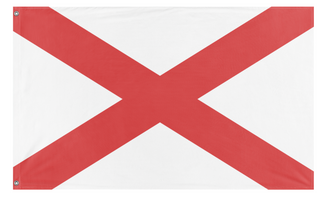 A mockup of the custom flag 'test flag' on a white background