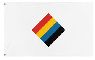 A mockup of the custom flag 'republic of china' on a white background