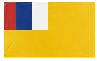 A mockup of the custom flag 'south chara auomuns goverment  flag' on a white background