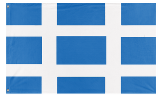 A mockup of the custom flag 'another warlord china flag' on a white background