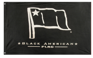 A mockup of the custom flag 'Bflag' on a white background