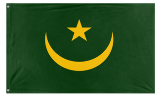 A mockup of the custom flag 'Mauritania  flag' on a white background