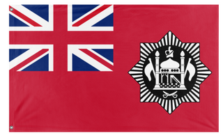 A mockup of the custom flag 'dominion of Afghanstan  flag' on a white background