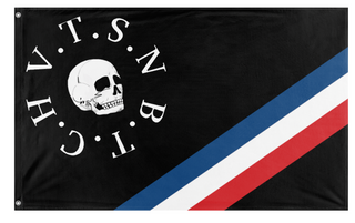 A mockup of the custom flag 'anaroco slavia  flag' on a white background