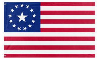 A mockup of the custom flag 'United States' on a white background