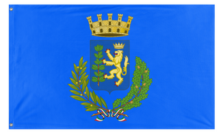 A mockup of the custom flag 'Andria flag centered' on a white background