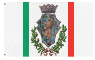 A mockup of the custom flag 'Custom Andria Flag' on a white background