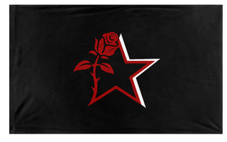 A mockup of the custom flag 'ngnm flag' on a white background