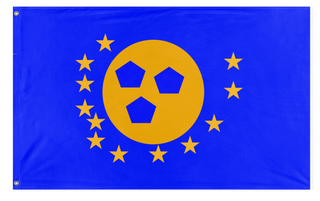 A mockup of the custom flag 'Oregon State  flag' on a white background