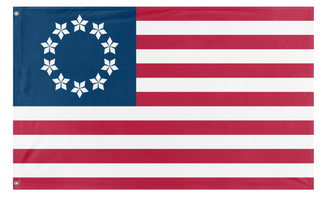 A mockup of the custom flag 'Diamond-Spangled Banner V2 flag' on a white background