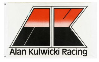 A mockup of the custom flag 'AK Rip flag' on a white background